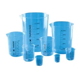 Tarsons 12 Pcs 100ml Polymethylpentene Beaker Set, 422010-21