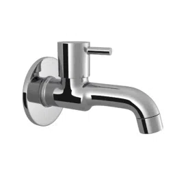 RN 1/2 inch Brass Ingot Nickel &a; Chrome Plated Flow Long Body Bib Cock with Wall Flange-10