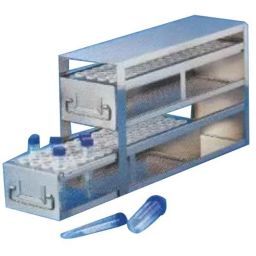 Tarsons 120 Places SS Upright Freezer Drawer Rack For 15ml Centrifuge Tubes, 111002-17