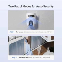 EZVIZ H9C 3MP Dual-Lens PT Smart Wi-Fi Camera with 2-Way Talk, AI-Powered Human/Vehicle Detect, Active Defense &a; Upto 512GB Support image 3