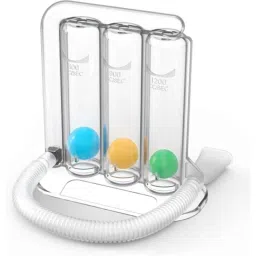 MCP 600-1200cc/sec 3 Ball Spirometer for Lungs, Respiratory Exerciser &a; Breathing Exercise-picture-25
