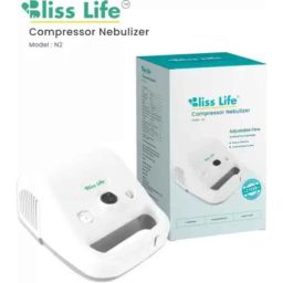 Bliss Life N2 6ml 180W Low Noise Compressor Nebulizer Machine with Child &a; Adult Kit with AccuSure MT-1027B Digital Thermometer image 2