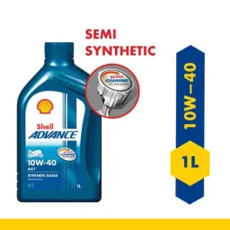 Shell 1L Advance AX7 4T 10W-40 API SM Synthetic Technology Motorbike Engine Oil-2