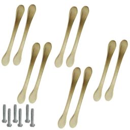 Atom 548 8 inch Brass Antique Finish Zinc Cabinet Pull Handle (Pack of 10)-image-20
