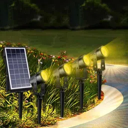Gigawatts GW-163-04 20V PVC RGB &a; Warm Fence Solar Garden Pathway Light-38
