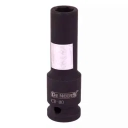 De Neers 9.5mm 3/8 inch 28mm Chrome Molybdenum Steel Hex Impact Socket, Size: 11mm-picture-10