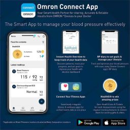Omron HEM 7140T1 Digital Bluetooth Blood Pressure Monitor with Cuff Wrapping Guide, Hypertension Indicator &a; Intellisense Technology image 5