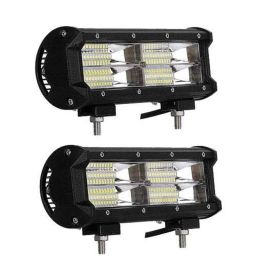 AllExtreme EX48F2P 2 Pcs 48 LED 8.5 inch 144W Cube White CREE Waterproof Fog Light Pod Bar Set-picture-18