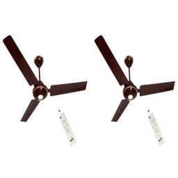 Maya Deco Dc Eco 30W Brown Solar Panel BLDC Ceiling Fan with Remote, Sweep: 1200mm (Pack of 2)-image-12