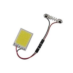 AOW 24 Chip COB LED Super Bright Car Roof Light/Doom Light For Tata Indica Xeta (White)-42