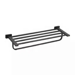 Cera Bold 600mm Stainless Steel 304 Matte Black Wall Mount Towel Rack, F5013121MB-image-51