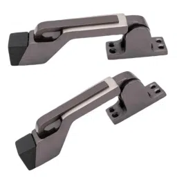 ATOM 1.5 inch Black Silver Finish Adjustable Door Stopper with Rubber Tip, DS002-BS-102 (Pack of 2)-image-9