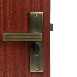 Homexpert Altroz 8 inch 60mm Stainless Steel Antique Brass Finish Cylindrical Plate One Side Key Mortise Door Lock Set-image-81