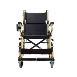 Karma KM-2500L 890x560x860mm 20F Champagne Aluminium Foldable Wheelchair-10