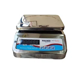 Equinox Sunsui 20kg Mini Stainless Steel LED Display Table Top Weighing Scale with 2g Accuracy, BSMINISS-18