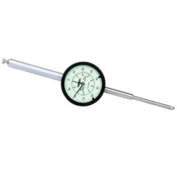 Insize 50mm 0.01mm Dial Indicator Flat Back with Spare Lug Back, 2309-50-64