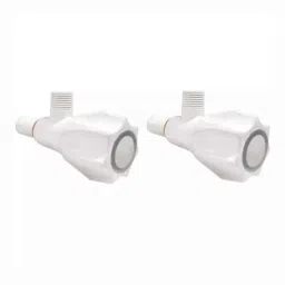 Fastgear Plastic White Chrome Finish Angle Valve, FG1736 (Pack of 2)-image-34
