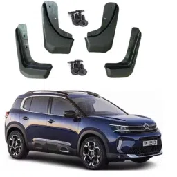 SureStrive 4 Pcs PVC Cup Type Front &a; Rear Mud Flap Set for Citroen C5 All Model-39