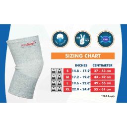 AccuSure Medium Bamboo Yarn 4 Way Stretchable Pain Relief Knee Support AOK12-M image 4