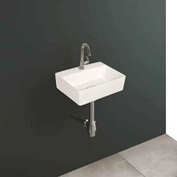 Uken Ceramic Wall Hung Premium Wash Basin For Bathroom/Hotel/Washroom White Color ( Without Stand) (6)-image-84