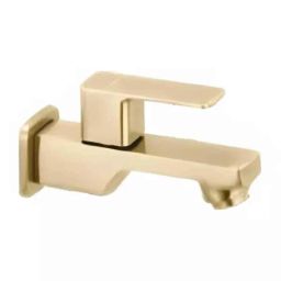 Cera Ruby Metal Single Lever Wall Mount Bib Cock with Wall Flange &a; Aerator, F1005151BA-7
