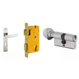 Dorset HL Series Primo 70mm Stainless Steel Door Handle Lock Set with Knob &a; Key-picture-15