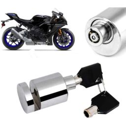Auto Pearl Stainless Steel Silver Heavy Duty Anti Theft Motorcycle Disc Brake Lock, Lock_559-picture-48