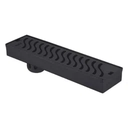 Ruhe 24x3 inch Stainless Steel 304 Black PVD Coated Wave Shower Drain Channel, 16-0131-03-picture-12