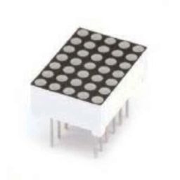 Oasistek 100 Pcs 5x7 Ultra Red Dot Matrix Display Module Set, TOM-757-15