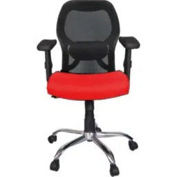 Rajpura Matrix Medium Back Black &a; Red Adjustable Arms Revolving Office Executive Chair, RSE102-Black &a; Red-image-87