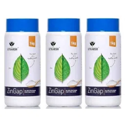 Utkarsh ZinGap 1kg Zn 12% EDTA Chelated 100% Water Soluble Foliar Spray Fertilizer (Pack of 3)-26