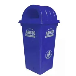Aristo 60L Plastic Blue Dome Lid Dustbin-picture-13