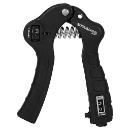 Strauss Black Plastic &a; Rubber Adjustable Hand Grip Strengthener with Counter, ST-1502-picture-25
