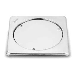 Ruhe 5x5 inch Stainless Steel Glossy Finish Square Clean Out Collar Floor Drain, 16-0509-37-picture-36