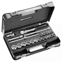 Facom 22 Pcs 1/2 inch Standard Socket Set with Ratchet 6 Point, SL.161-2P6U-picture-12