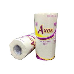 Axon Tuff 100 Pulls 22x20cm 2 Ply Kitchen Paper Roll, AKT1-3 (Pack of 3)-41