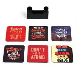 Gift Kya De 6 Pcs 3.8x3.8 inch MDF Engineering Wood Coaster Set, GKD000548-MQ-image-7