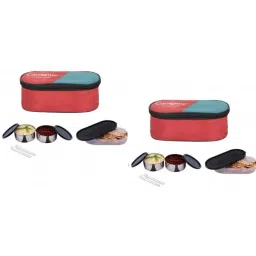 Carrolite 650ml Red &a; Black Stainless Steel Lunchbox Buy 1 Get 1 Free, Comboblack_008-picture-26