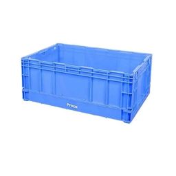 Proxa 65x43.7x26.1cm Plastic Blue Portable Folding Crate for Stacking Storage &a; Organizing Purpose, PXA-FB60N-picture-16