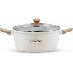 Greenchef Pebble 3000ml Aluminium Die Cast Cook &a; Serve Casserole with Glass Lid-picture-9