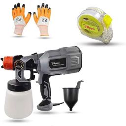 Hillgrove 550W 0.8 Litre Plastic DIY HVLP Paint Sprayer Gun with Gloves &a; Measuring Tape, HGCM1295-image-73