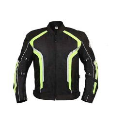 Biking Brotherhood Neon Cordura &a; Mesh Panel Xplorer Riding Jacket, Size: Medium-image-84