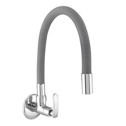 10X SC-4565 Brass Silver Chrome Finish Spout Sink Cock-image-65