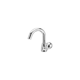 Cera Floral Half Turn CP122R Pillar Faucet With Swan Neck Spout-picture-20