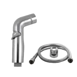 Elegant Casa Toilet ABS Health Faucet with 1m Stainless Steel Chrome Finish Hose &a; Wall Hook-image-40