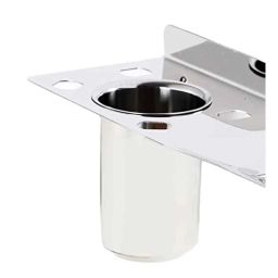 Voltizi Stainless Steel Chrome Finish Wall Mounted Soap Dish with Tooth Brush Holder, SSDTBH-TWIN02-picture-17