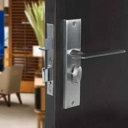 Saze Bentley 8 inch Stainless Steel Matt Finish Cylindrical Plate One Side Key Mortise Door Lock Handle Set with 3 Keys-picture-18