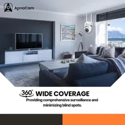 ApnaCam Full HD 2MP Mini PTZ Smart WiFi Camera with 355 deg View, Color Night Vision, V380 Pro App Live Streaming, 2 way Audio &a; Motion Detect Alert image 4