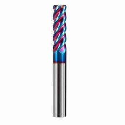 Dolphin 8mm 4 Flute 65 HRC Ball Solid Carbide End Mill, Overall Length: 60 mm-3