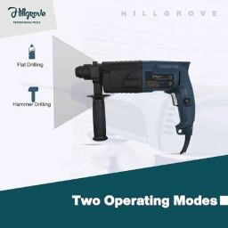 Hillgrove 750W Forward &a; Reverse Rotation Hammer Impact Drill Machine with 3 Bits, Drill Chuck, SDS Adapter &a; 9 Pcs Drill Bit, HGCM1210 image 5
